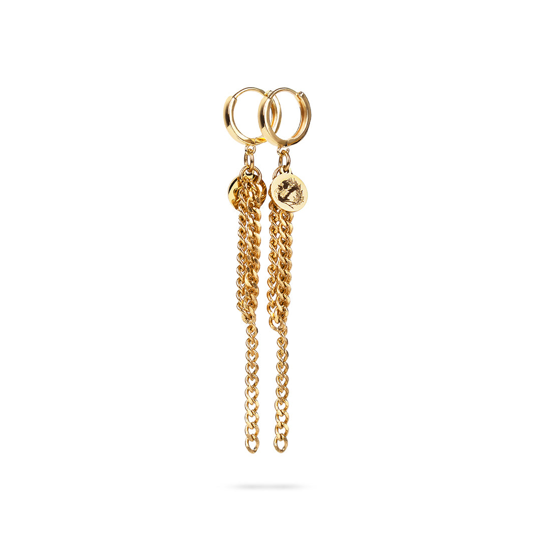 Myenga Gold Chain Earrings